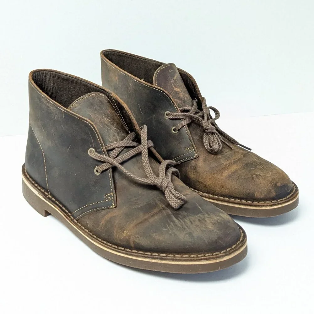 Clarks Men's Bushacre 2 Chukka Boot, Beeswax, Mens 8.5 M